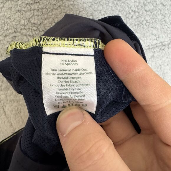 Eddie Bauer Tech Pants Mens 34x33 Blue Lightweight Performance Stretch Hiking - Picture 10 of 11